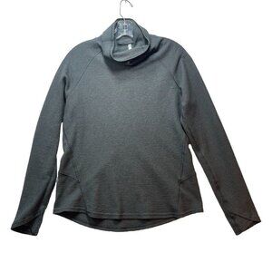 Kuhl Women's Petra Turtleneck M Dark Gray Long Sleeve Waffle Knit Pullover #8066